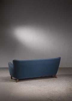 Fritz Hansen Fritz Hansen blue 1669a sofa Denmark 1940s - 2709916