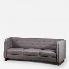 Fritz Hansen Fritz Hansen grey three seater sofa Denmark 1940s - 2701870
