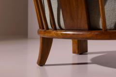 Fritz Hansen Fritz Hansen pair of easy chair made of oak and fabric Model 1590 Denmark 1942 - 4249650