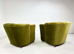 Fritz Hansen Pair of 1940 s Danish Lounge Chairs - 3292916