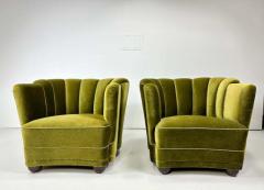Fritz Hansen Pair of 1940 s Danish Lounge Chairs - 3292918