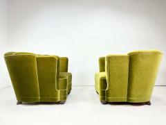 Fritz Hansen Pair of 1940 s Danish Lounge Chairs - 3292920