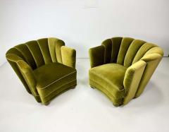 Fritz Hansen Pair of 1940 s Danish Lounge Chairs - 3292921