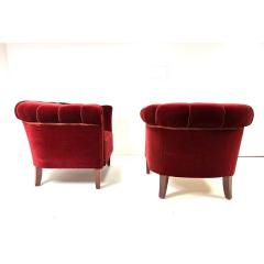 Fritz Hansen Pair of 1940s Swedish Lounge Chairs - 4571215