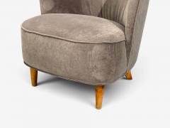 Fritz Hansen S ren Hansen Lounge Chairs Wool Beech Denmark 1940s - 4751908