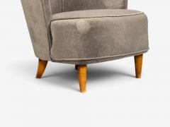 Fritz Hansen S ren Hansen Lounge Chairs Wool Beech Denmark 1940s - 4751911
