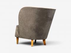Fritz Hansen S ren Hansen Lounge Chairs Wool Beech Denmark 1940s - 4751913