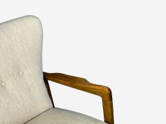 Fritz Hansen S ren Hansen Lounge Chairs Wool Beech Denmark 1940s - 4751940