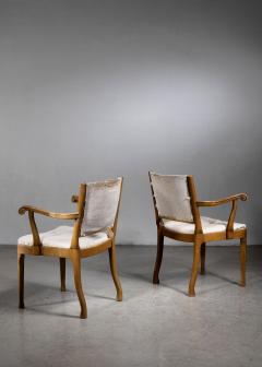Fritz Hansen Thorvald J rgensen pair of chairs for Fritz Hansen - 4510554