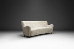Fritz Hansen Three Seater Sofa in the manner of Fritz Hansen Denmark Mid 20th Century - 4385032