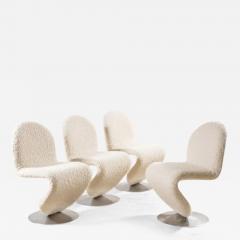 Fritz Hansen Verner Panton Set of Four A Chairs System 1 2 3 for Fritz Hansen 1970s - 3074602