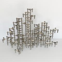 Fritz Nagel Set of 100 Piece Modular Candlestick Sculpture by Fritz Nagel and Caesar Stoffi - 1113457