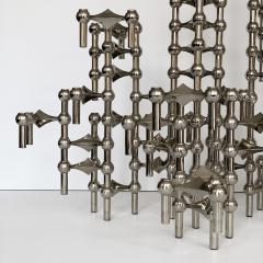 Fritz Nagel Set of 100 Piece Modular Candlestick Sculpture by Fritz Nagel and Caesar Stoffi - 1113461