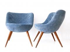 Fritz Neth Set of Two Rare Mid Century Easy Chairs by Fritz Neth for Correcta Germany 1950s - 3250184