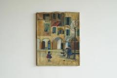 Fritz St ger Fritz St ger Wonderful and Highly Naive Oil on Canvas Switzerland 1928 - 4467826