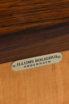 Frode Holm Dressing Table Vanity Bureau in Rosewood and Brass by Frode Holm 1950s - 4467583