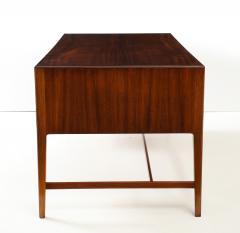 Frode Holm Frode Holm For Illums Bolighus Mahogany Executive Desk With Brass Hardware - 4474023