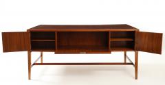 Frode Holm Frode Holm For Illums Bolighus Mahogany Executive Desk With Brass Hardware - 4474038