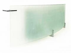 Frosted Curved Glass Wall Sconces Two Pairs Available - 3513515