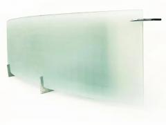 Frosted Curved Glass Wall Sconces Two Pairs Available - 3513520
