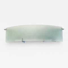Frosted Curved Glass Wall Sconces Two Pairs Available - 3527604