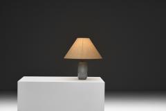 Frosted Glass Table Lamp with Horse Decoration Sweden 1930s - 4729739