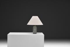 Frosted Glass Table Lamp with Horse Decoration Sweden 1930s - 4729740