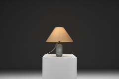Frosted Glass Table Lamp with Horse Decoration Sweden 1930s - 4729741