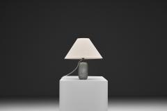 Frosted Glass Table Lamp with Horse Decoration Sweden 1930s - 4729742