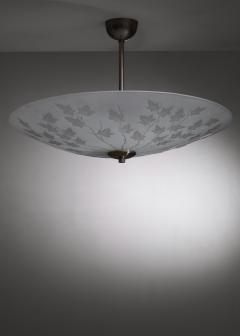 Frosted glass pendant - 3708988