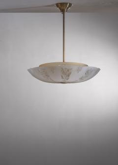 Frosted glass pendant lamp - 3305873