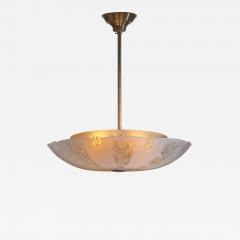 Frosted glass pendant lamp - 3306942