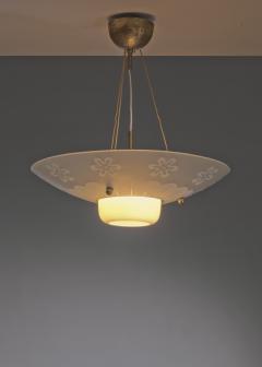 Frosted glass pendant lamp - 3761799