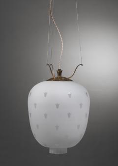 Frosted glass pendant lamp - 4015718