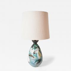 Fruits and pears ceramic lamp 1960s  - 4547606