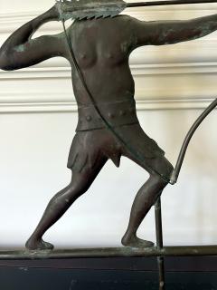 Full Body Weathervane of American Indian Warrior - 3028218