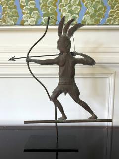 Full Body Weathervane of American Indian Warrior - 3028221