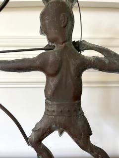 Full Body Weathervane of American Indian Warrior - 3028222