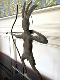 Full Body Weathervane of American Indian Warrior - 3028224