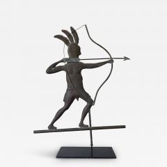 Full Body Weathervane of American Indian Warrior - 3034586