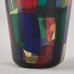 Fulvio Bianconi RARE POLYCHROME MURANO GLASS PEZZATO VASE BY FULVIO BIANCONI FOR VENINI - 3484645