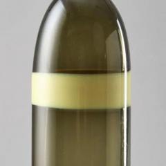 Fulvio Bianconi YELLOW AND GREEN GLASS BOTTLE BY FULVIO BIANCONI FOR VENINI - 3484627