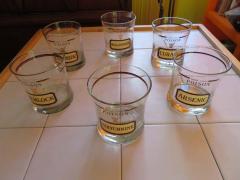 Fun Set of Six Name Your Poison Rocks Glasses Ice Bucket Mid Century Modern - 1629106