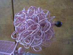 Fun Whimsical 1950s Pink Poodle Magazine Rack - 1798201