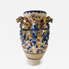 Funny Rare 19th C Spanish And jar Grotesque Jar  - 4702539