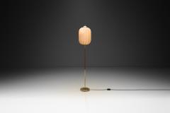 G Holman Floor Lamp with Wooden Detail by G Holman Finland 1950s - 4638117