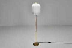 G Holman Floor Lamp with Wooden Detail by G Holman Finland 1950s - 4638119