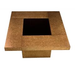 G Plan Pair G Plan 1950s Burl Amboyna Square Coffee Tables with Bronze Glass Inserts - 3948627