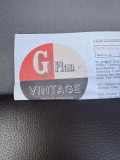 G Plan Vintage Brown Tufted Leather G Plan Swivel Lounge Chair and Ottoman - 4519221