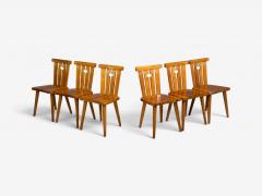 G ran Malmvall G ran Malmvall Dining Table and Six Chairs Pine Sweden 1970s - 4751413